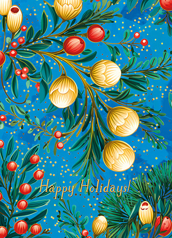 Berries And Berries | Holiday Greeting Card | J&M MARTINEZ